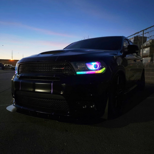 2014-2020 DODGE DURANGO FLOW DRL & DIFFUSED PROJECTOR HALO BUNDLE
