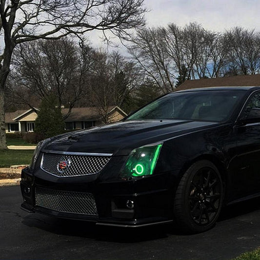 2008-2014 CADILLAC CTSV RGBWA DRL, PROJECTOR AND FOG HALO BUNDLE