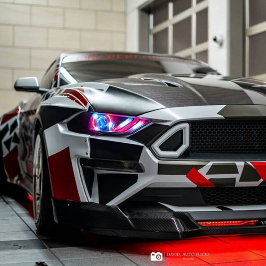 2018+ FORD MUSTANG DRL & PROJECTOR HALO BUNDLE - FLOW SERIES