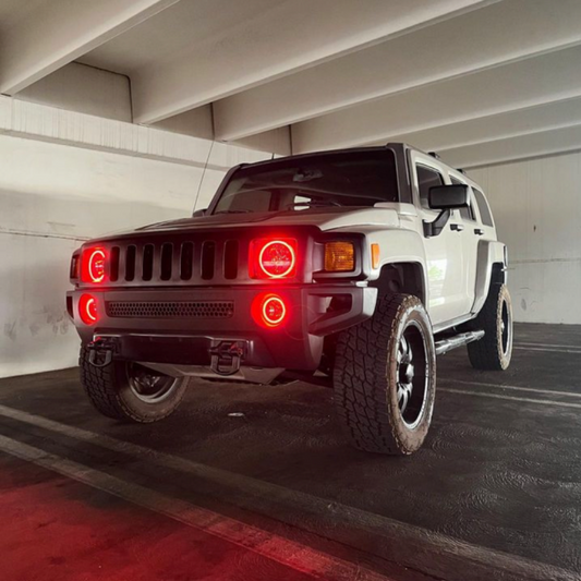 2006-2010 HUMMER H3 HALO, PROJECTOR AND FOG HALO BUNDLE - FLOW SERIES