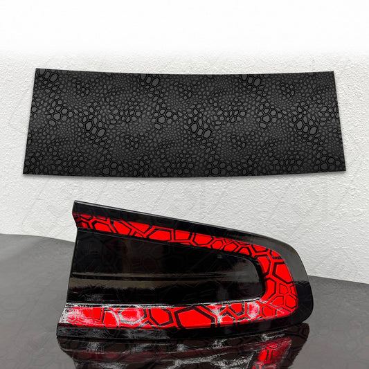 Black Chaos Hex Taillight Tint - LightWrap Infinite Print Kit