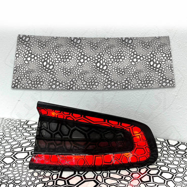 Black Chaos Hex Taillight Tint - LightWrap Infinite Print Kit