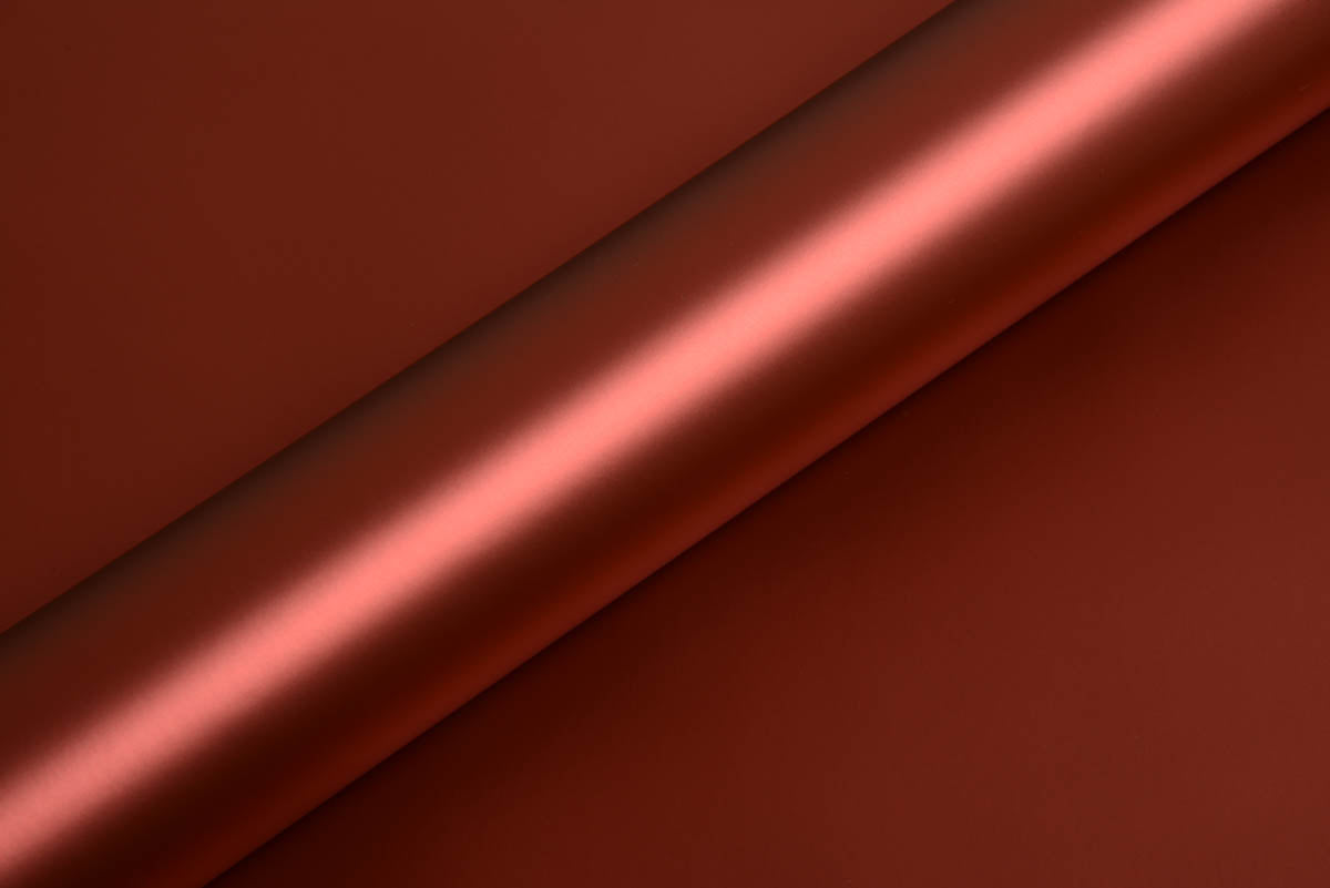 Hexis Red Aluminum Satin Vinyl Wrap | HX20196S
