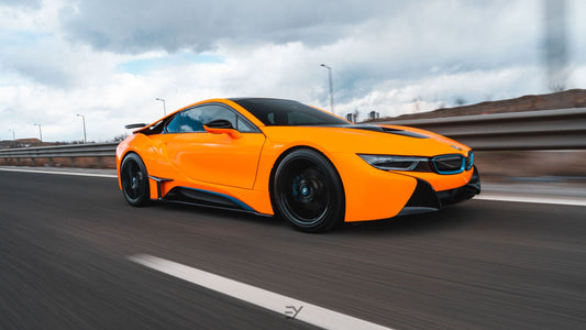 Hexis Orange Fluorescent Gloss Vinyl Wrap | HX20614B