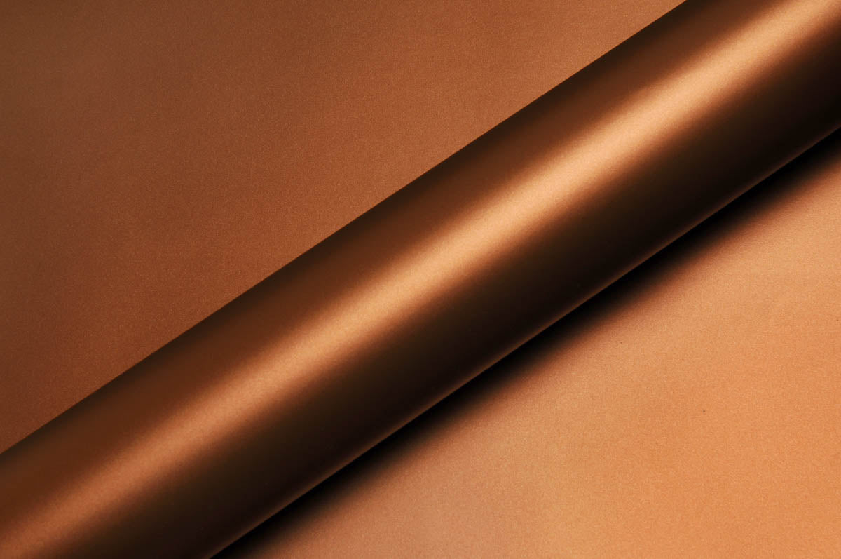 Hexis Canyon Copper Metallic Satin Vinyl Wrap | HX20661S