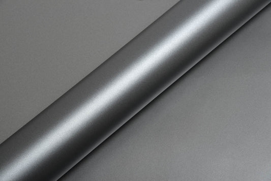 Hexis Satin Grey Metallic Vinyl Wrap | HX20G03S