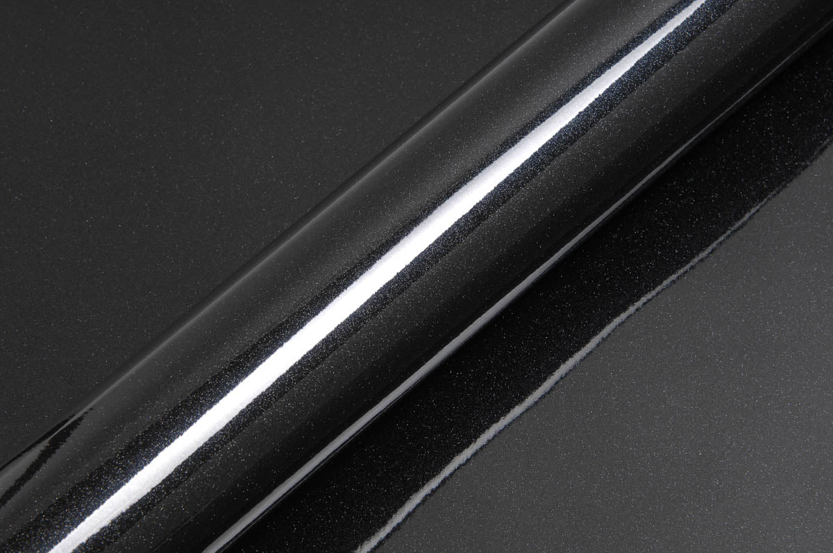 Hexis Black Sparkle Gloss Vinyl Wrap | HX20NEPB