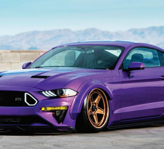 Hexis Damask Violet Gloss Vinyl Wrap | HX20V18B