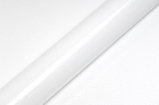 Hexis Glacier White Alligator Gloss Vinyl Wrap | HX30AL003B