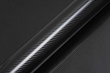 Hexis Black High Gloss Carbon Vinyl Wrap | HX30CANPEB