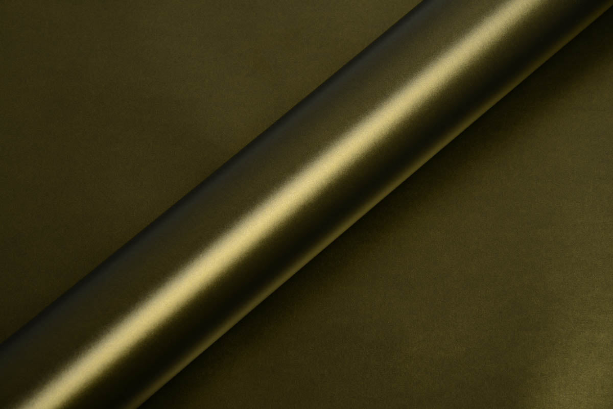 Hexis Golden Black Matte Vinyl Wrap | HX30N71M