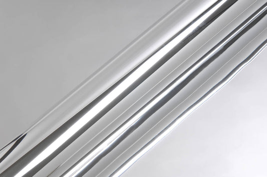 Hexis Super Chrome Silver Gloss Vinyl Wrap | HX30SCH01B