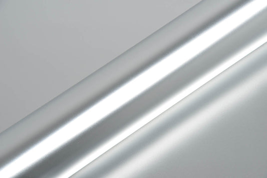 Hexis Super Chrome Silver Satin Vinyl Wrap | HX30SCH01S