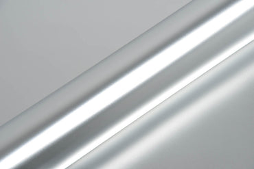 Hexis Super Chrome Silver Satin Vinyl Wrap | HX30SCH01S