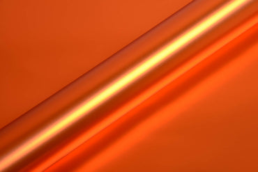 Hexis Super Chrome Orange Satin Vinyl Wrap | HX30SCH08S