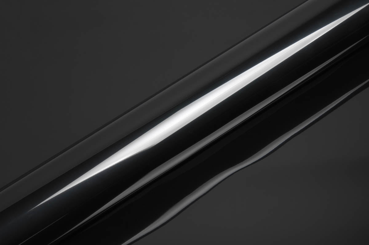 Hexis Super Chrome Ebony Black Gloss Vinyl Wrap | HX30SCH13B