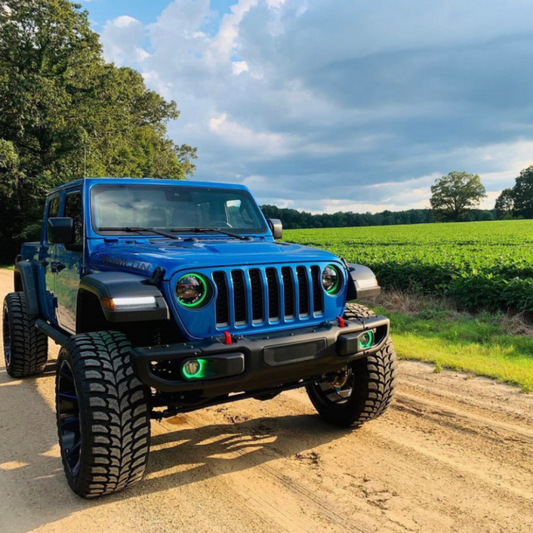 2018+ JEEP JL FACTORY LED HALO BUNDLE - FLOW SERIES