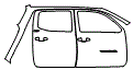 2016 Toyota Tacoma Door and Rear Fender Kit - PPF