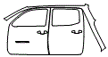 2019 Toyota Tacoma SR Door and Rear Fender Kit - PPF