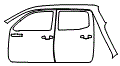2021 Toyota Tacoma TRD Pro Rear Fender and Door Kit - PPF