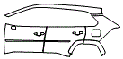 2024 Toyota RAV4 Hybrid SE Door and Rear Fender Kit
