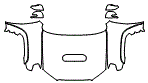 2022 Toyota 4Runner Full Hood, Fender and Mirror Kit - PPF