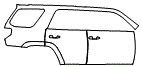 2022 Toyota 4Runner Limited Door and Rear Fender Kit - PPF