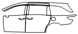 2025 Honda Odyssey Black Edition Rear Fender and Door Kit - PPF