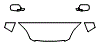 2007 Honda CR-V LX Hood, Fender and Mirror Kit