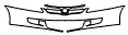 2006 Honda Accord EX Coupe Grille and Bumper Kit