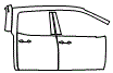 2025 Honda Ridgeline Rear Fender and Door Kit - PPF