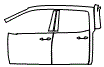 2024 Honda Ridgeline Rear Fender and Door Kit - PPF