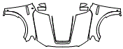 2020 Ford F-150 Lariat Full Hood, Fender and Mirror Kit - PPF
