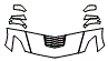 2016 Chevrolet Corvette Hood, Fender and Mirror Kit