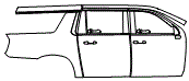 2022 Chevrolet Suburban LS Door and Rear Fender Kit
