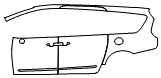2018 Chrysler Pacifica L Rear Fender and Door Kit - PPF