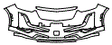 2021 Cadillac XT6 Premium Luxury Bumper Kit - PPF