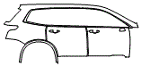 2021 Cadillac XT6 Premium Luxury Door and Rear Fender Kit - PPF