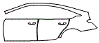2025 Cadillac CT5 Premium Luxury Door and Rear Fender Kit - PPF