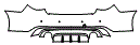 2021 Infiniti Q50 Red Sport 400 Rear Bumper Kit - PPF