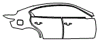 2024 Infiniti Q50 Door and Rear Fender Kit - PPF