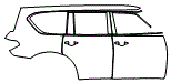 2023 Nissan Armada SL Door and Rear Fender Kit - PPF