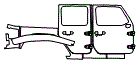2021 Jeep Wrangler Door and Rear Fender Kit - PPF