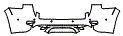 2019 Jeep Grand Cherokee Trackhawk Rear Bumper Kit