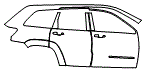 2015 Jeep Grand Cherokee Rear Fender and Door Kit - PPF