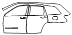 2019 Jeep Grand Cherokee Limited Rear Fender and Door Kit