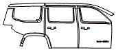 2024 Jeep Wagoneer Door and Rear Fender Kit - PPF