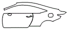2021 Lexus RC 300 Base Rear Fender and Door Kit - PPF