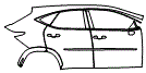 2022 Lexus NX Door and Rear Fender Kit - PPF