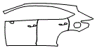 2019 Lexus NX 300h Rear Fender and Door Kit